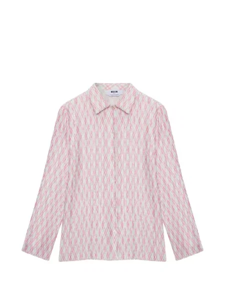 Cămașă Msgm plisată roz