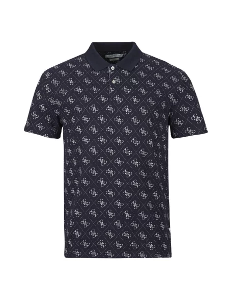 GUESS Polo ALL OVER 4G albastru