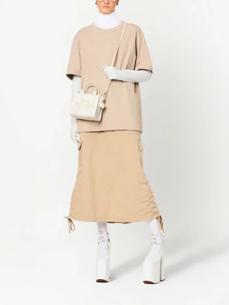 Geantă shopper Marc Jacobs din piele alb