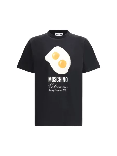 Koszulka Moschino z nadrukiem czarna
