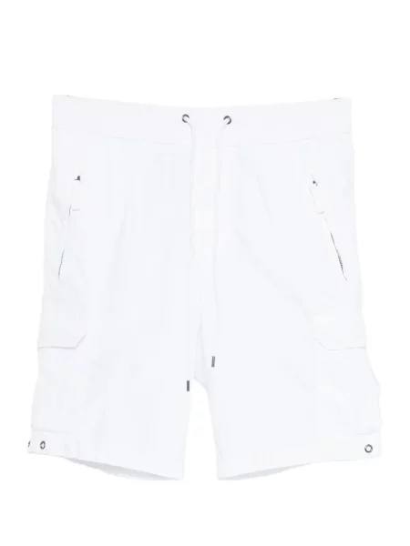 Poplínové šortky cargo James Perse bílé