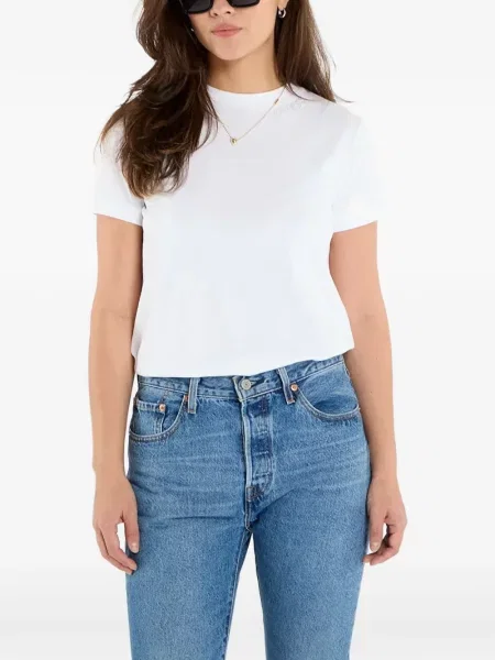 Stras tricou Guess alb