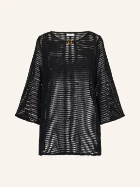 Mrs & Hugs Sukienka Plażowa schwarz czarna