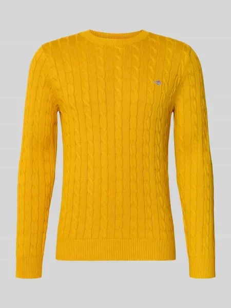 Sweter z wyhaftowanym logo Gant