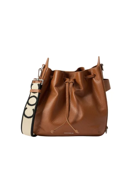 Coccinelle Vrečasta torba GRETEL konjak rjava