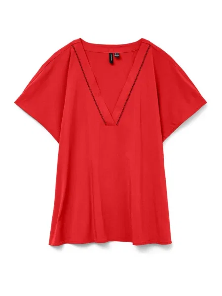 Vero Moda Bluză Bella roșu