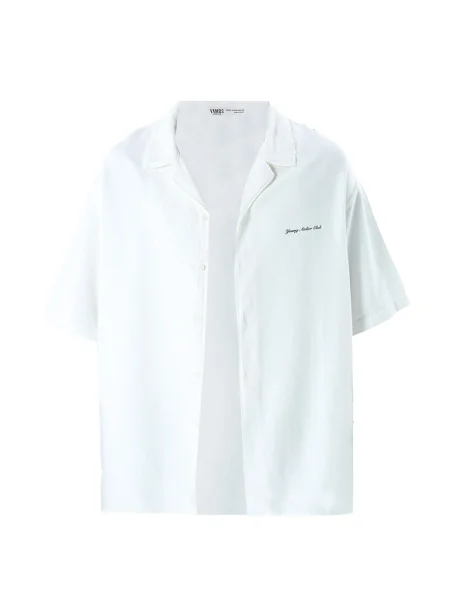 VAMOS CLO Cămașă Statice albastru deschis / verde / negru alb