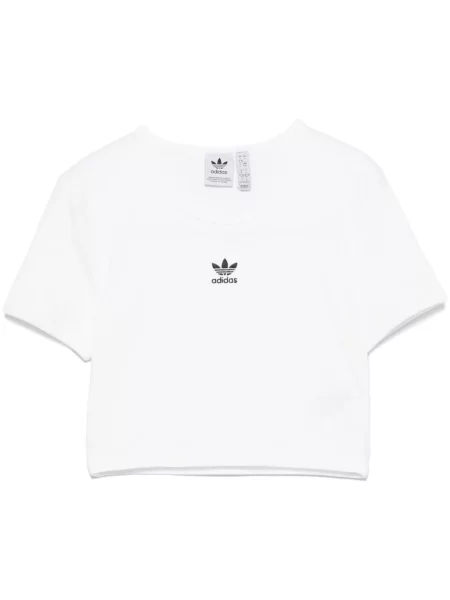 Cropp tricou Adidas cu dungi de costum alb
