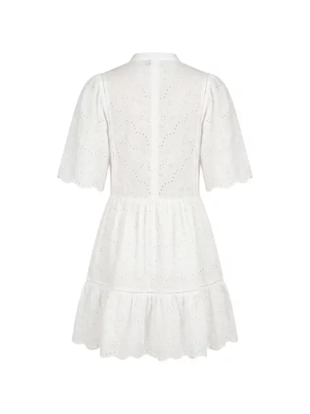 Rochie mini Boss cu broderie alb