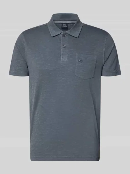 Koszulka polo o kroju regular fit z brustaszą Lerros
