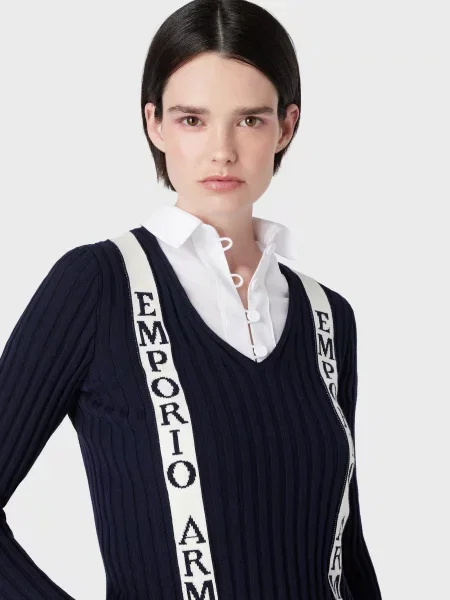 Emporio Armani Светр Темно-синій синій
