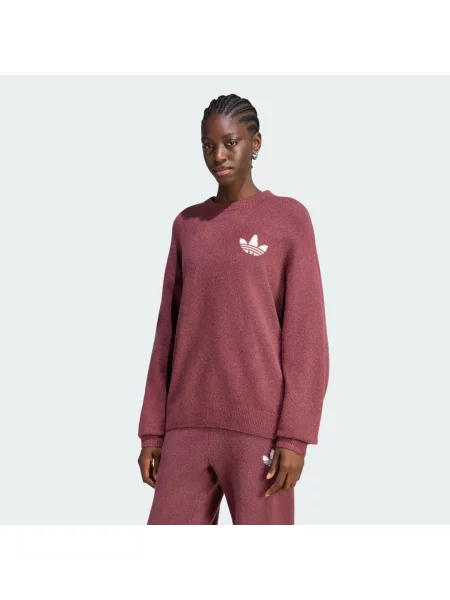 SWETER Z DZIANINY ADIDAS ORIGINALS ATHL DEPT różowy