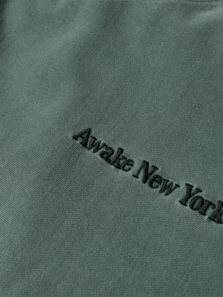 Pulover Awake Ny cu broderie verde