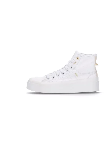 Haftowane sneakersy Adidas Nizza białe