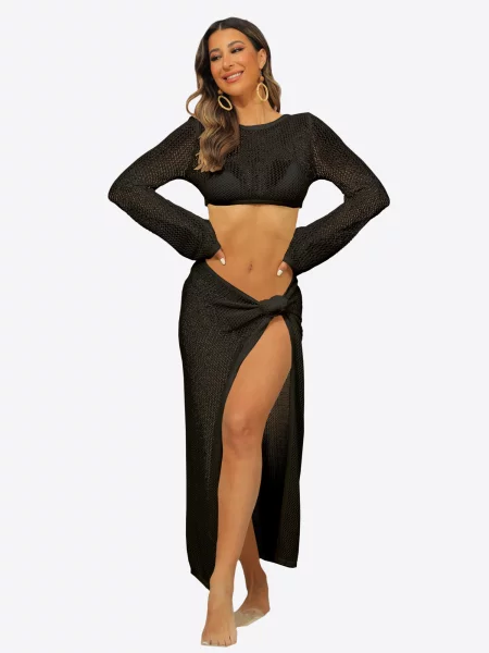 Torba za plažu Imily Bela crna