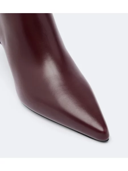 Cizme scurte Max Mara din piele