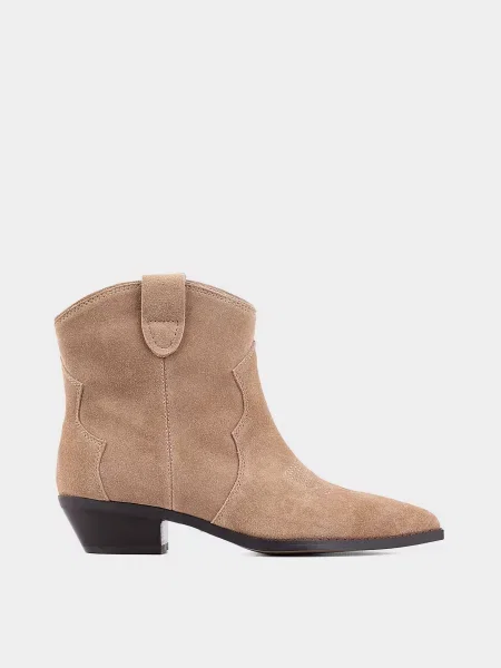 Велюровые ботинки Miraton бежевые