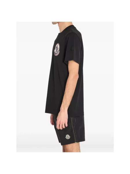 Koszulka Moncler z logo czarna