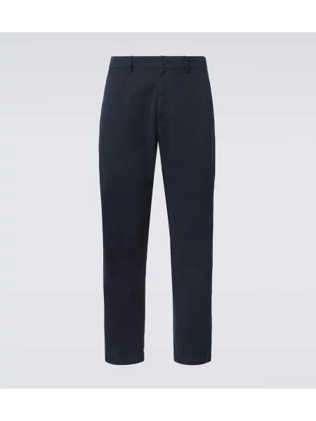 Pantaloni chino Dries Van Noten albastru