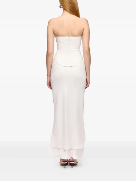 Fusta maxi V:pm Atelier drapată alb