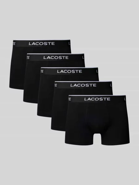 Bokserki Lacoste 5 par black czarne