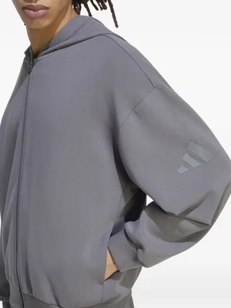 Geacă Adidas alergare gri