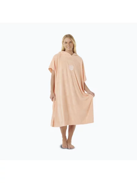 Poncho pentru femei Rip Curl Classic Surf Hooded bright peach
