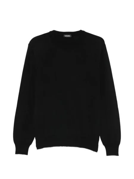 Lung pulover Cenere Gb cu decolteu rotund negru