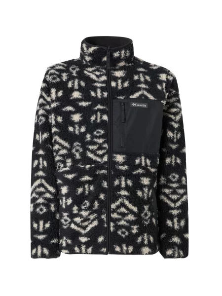 COLUMBIA Jachetă fleece funcțională Winter Pass negru / murdar alb