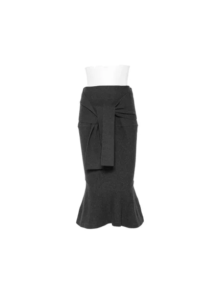 Spódnica midi Jacquemus szara