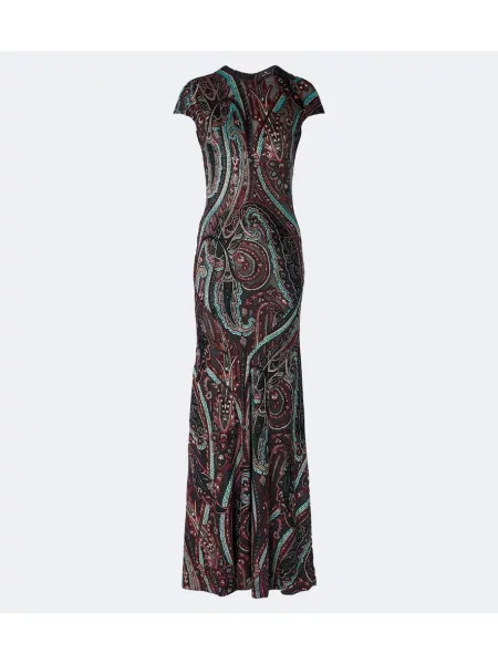 Rochie Etro cu model paisley din jacard