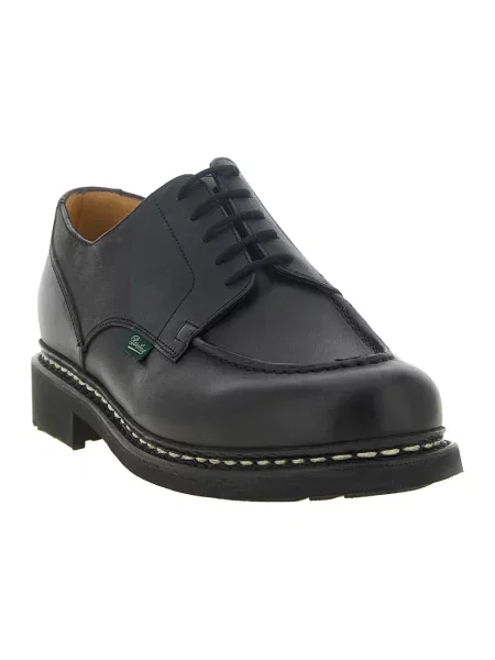 Derby Paraboot skórzany retro czarny
