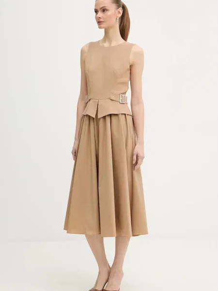 Karl Lagerfeld rochie bej