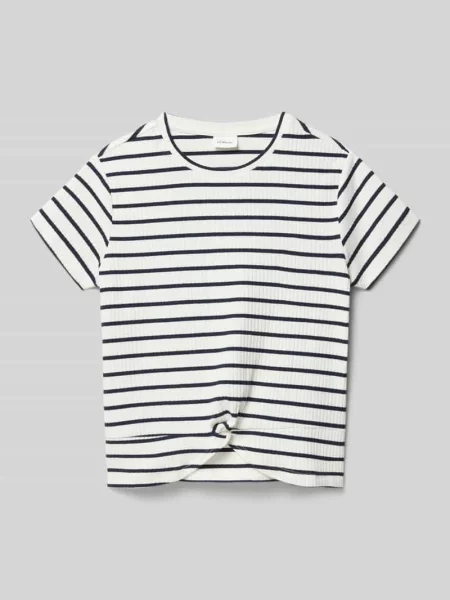 T-shirt o kroju slim fit z mieszanki bawełny S.oliver Red Label