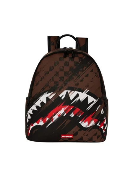 Sprayground plecak miejski damski z imitacji skóry brązowy