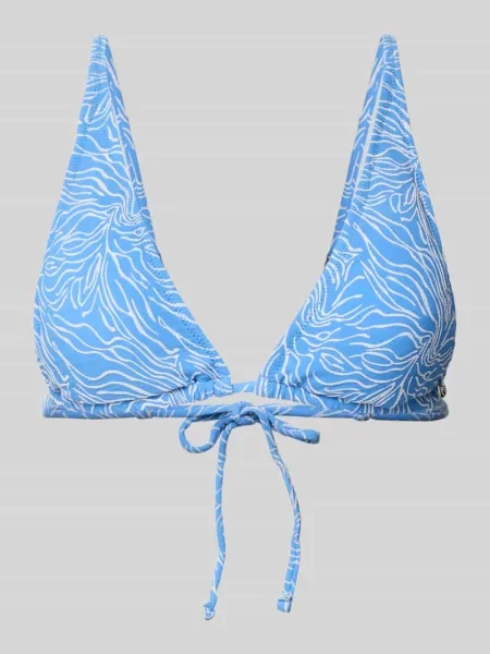 Top bikini z wiązaniem z tyłu model ‘Amy’ Shiwi niebieskie
