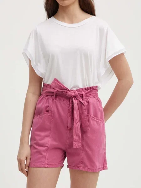 Pepe Jeans Σορτς VALLE VALLE ροζ