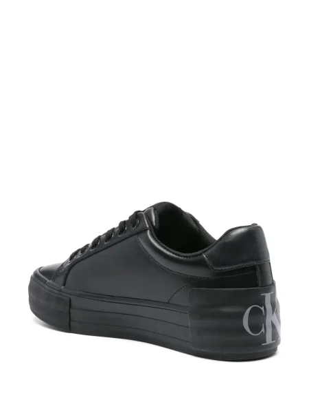 Sneakerși Calvin Klein Jeans din piele negru