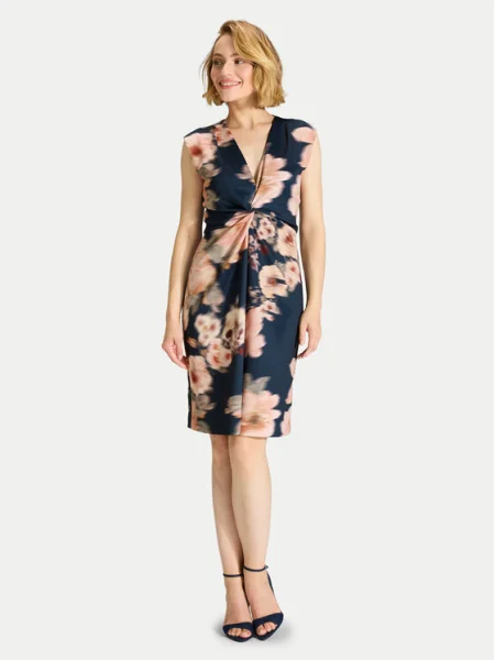 Swing Rochie cocktail Bleumarin
