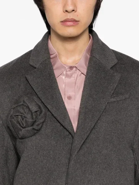 Palton Juntae Kim cu model floral gri