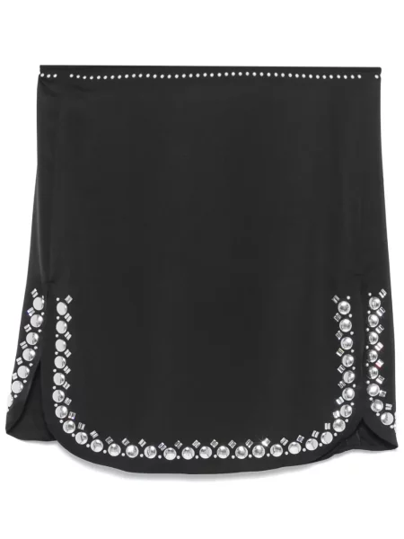 Fusta mini Rabanne cu tepi negru