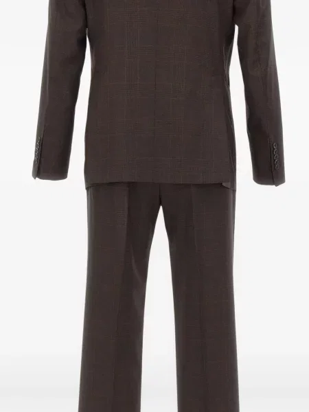 Costum Tagliatore în carouri maro