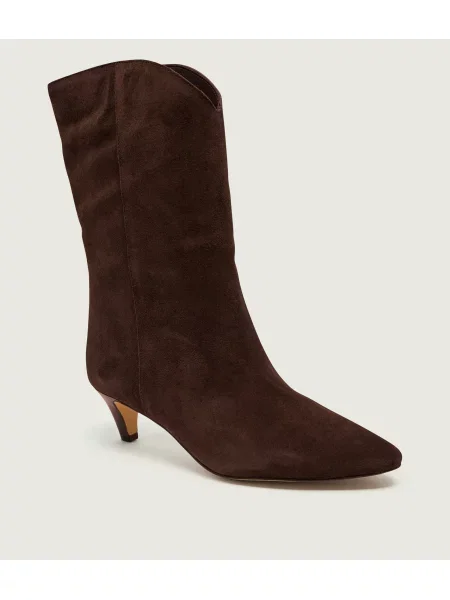 Michael Kors Botine cu Daniela | piele întoarsă maro
