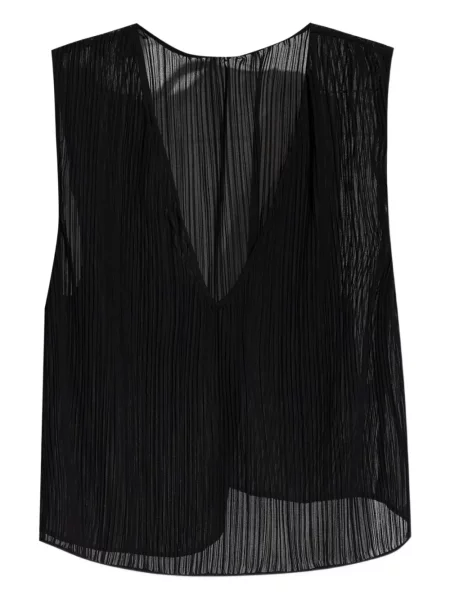 Top Iro plisat negru