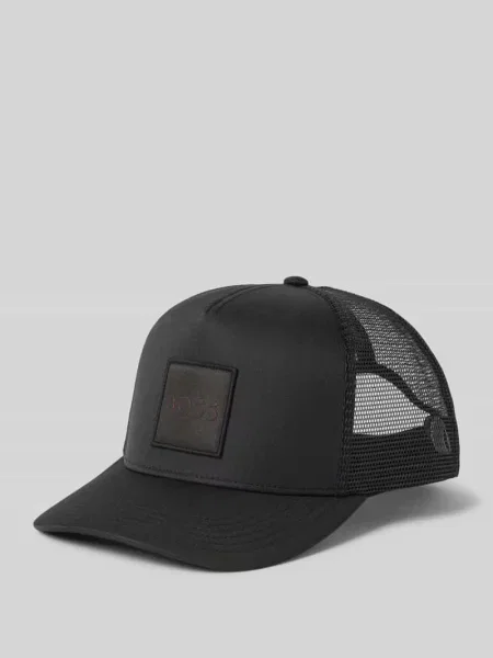 Czapka z daszkiem i naszywką z logo model ‘Elliot’ Boss Orange czarna