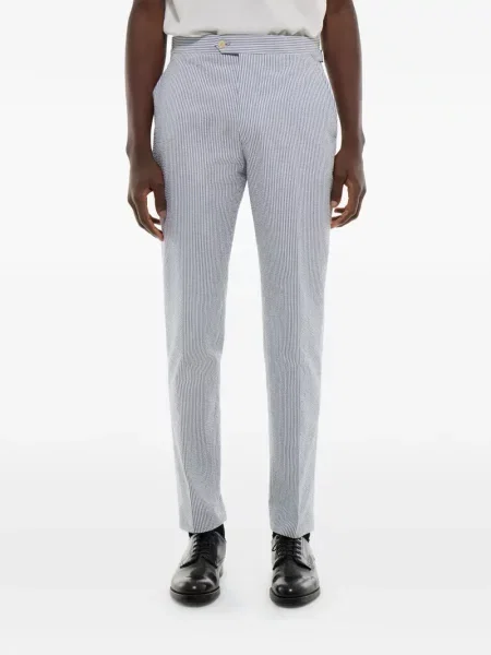 Pantaloni Fursac cu dungi alb