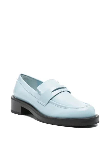 Pantofi loafer Stuart Weitzman din piele albastru