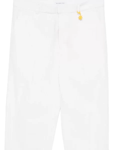 Pantaloni Manuel Ritz cu autograf alb
