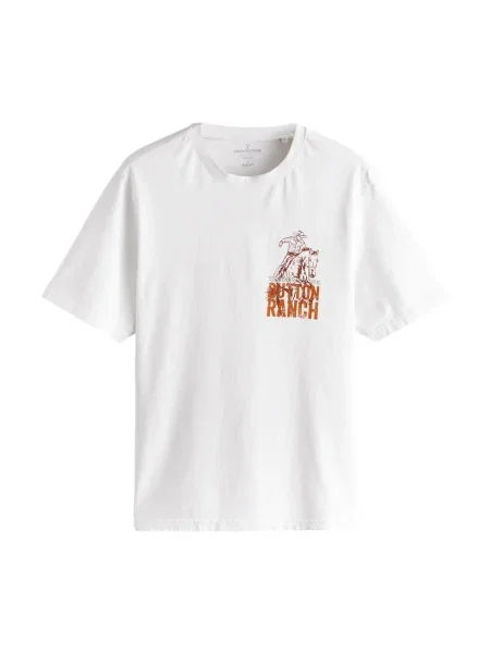 Next Majica siva / oranžna bela