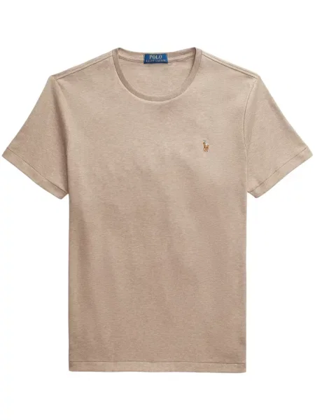 Slip de baie Polo Ralph Lauren cu broderie din piele de căprioară în carouri albastru